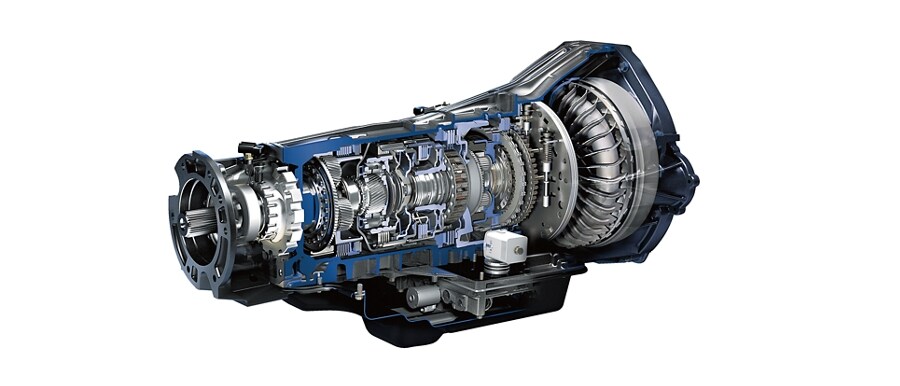 Cutaway view of the Ford TorqShift® SelectShift® 6-speed automatic transmission