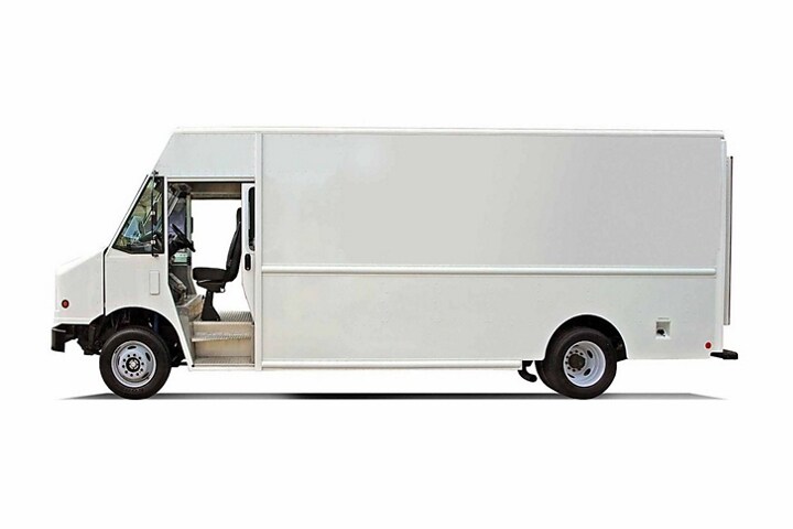 2024 Ford E-Series Stripped Chassis with walk-in delivery van body
