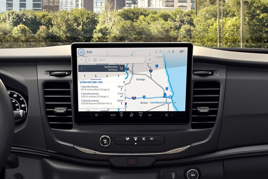 Up-close shot of a SYNC® screen