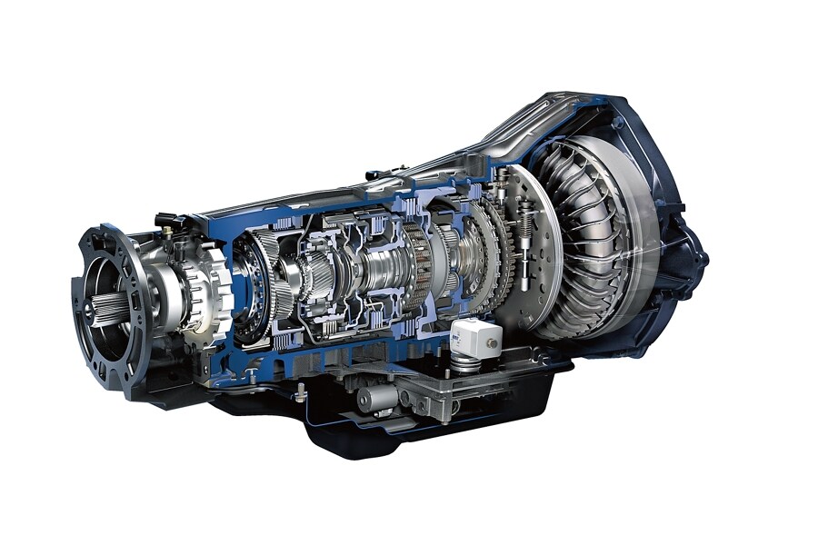 Close-up of the Ford TorqShift® Six-Speed Automatic Transmission