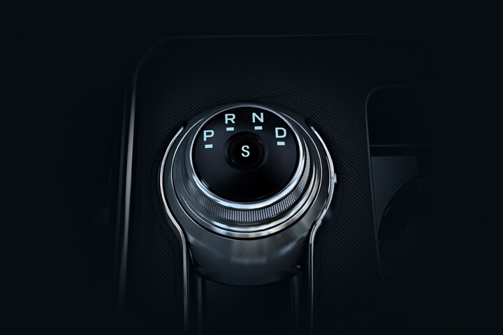 Rotary gear shift of a 2022 Ford Edge®