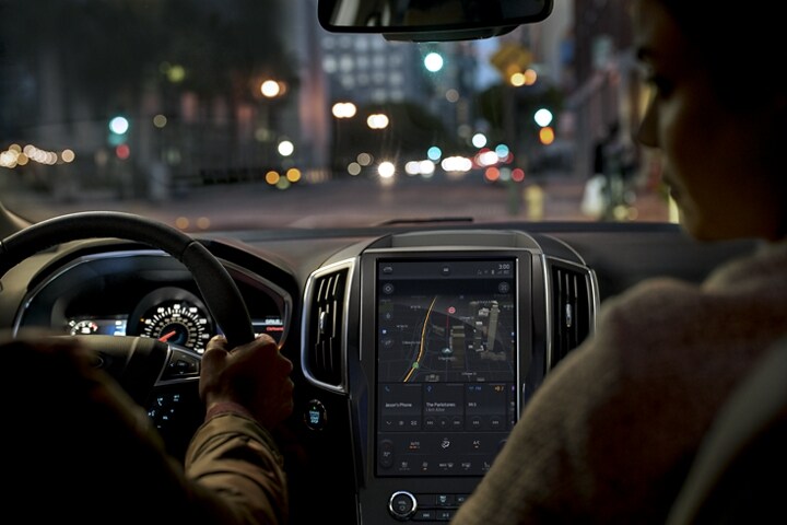 Interior shot of a 2023 Ford Edge® SUV dash