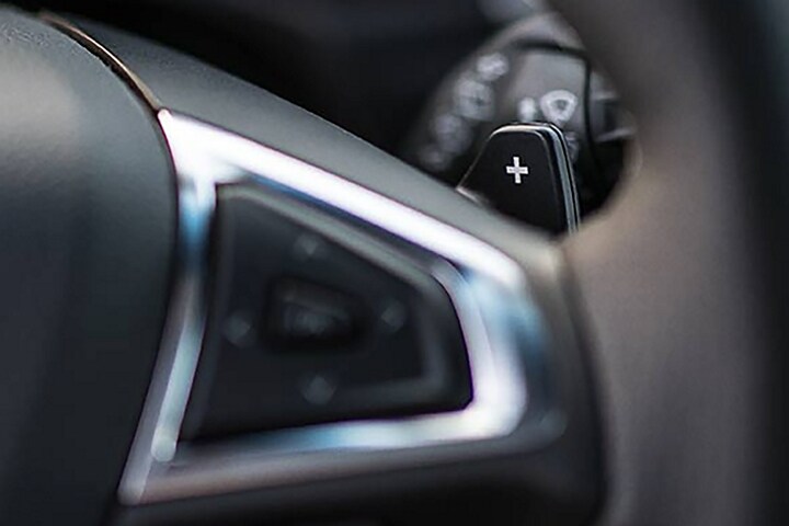Close-up of paddle shifter on the 2024 Ford Edge®