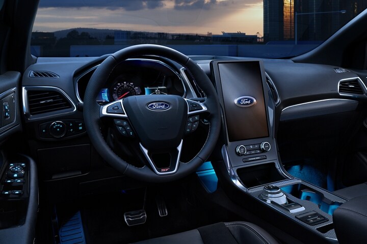 Interior of a 2024 Ford Edge® ST model