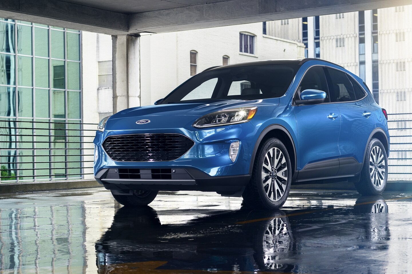 Large SUV Under $15,000 A large blue 2021 Ford Escape S SUV for sale under $15,000