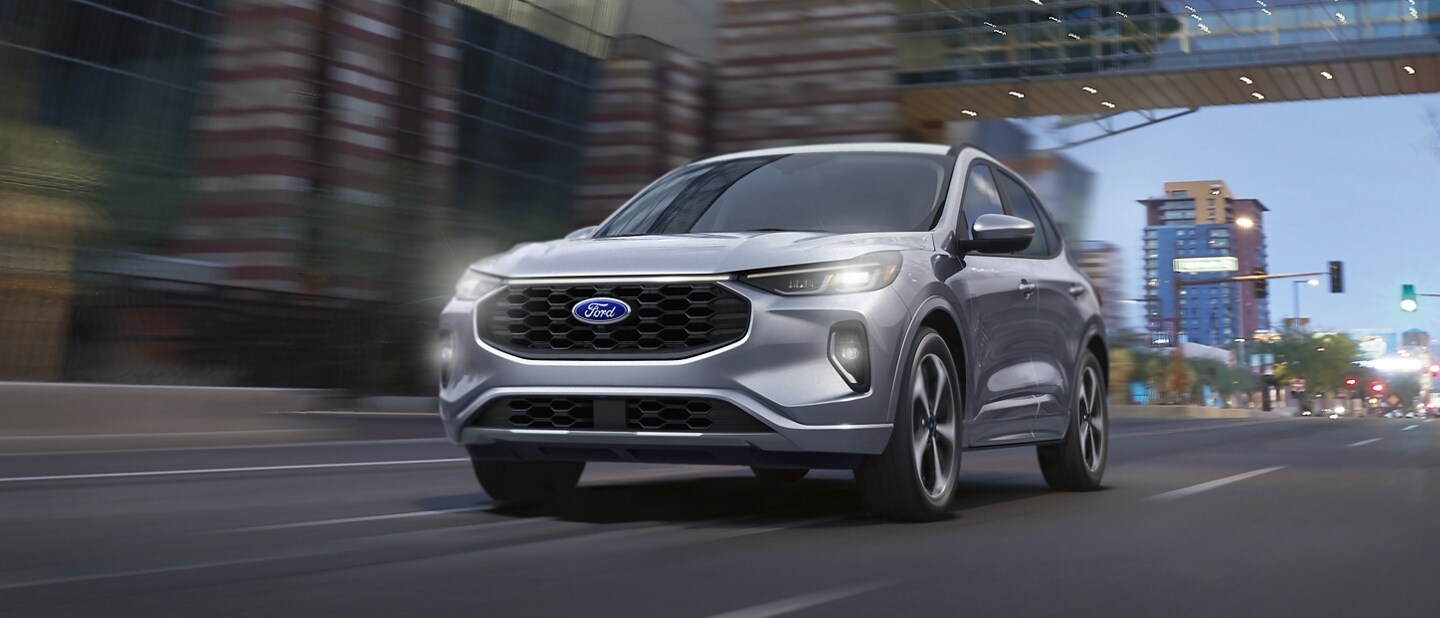2023 Ford Escape® ST-Line Elite shown in Iconic Silver Metallic