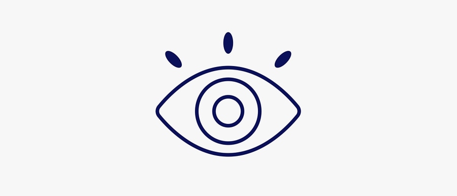 Graphic image of an eyeball