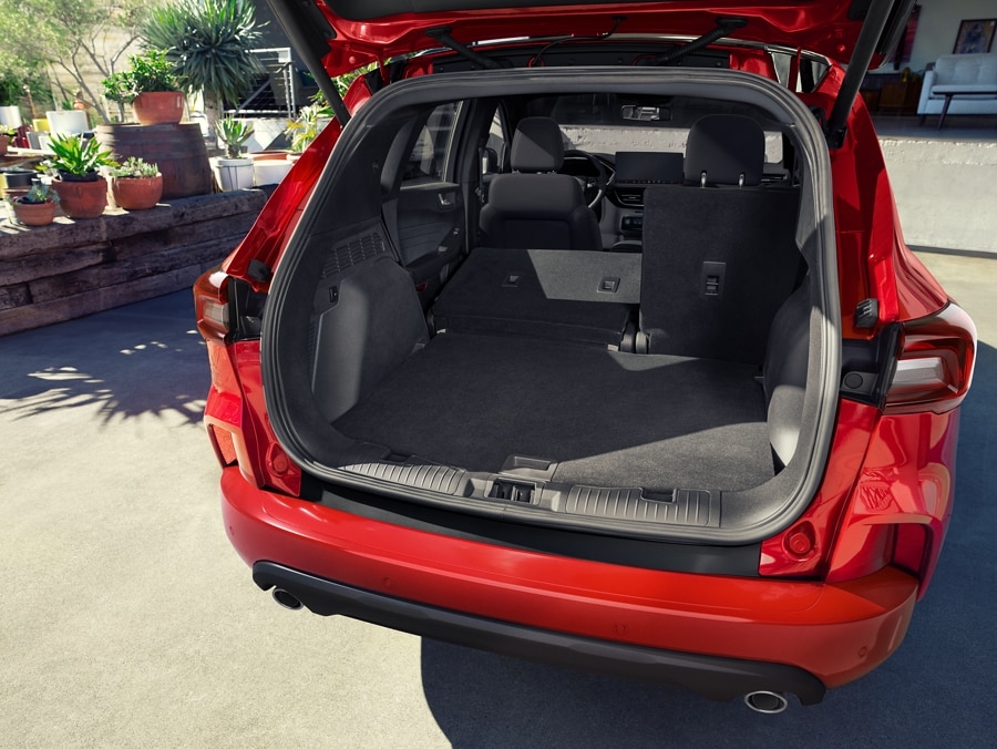 Rear cargo area showing 60/40 split-fold seats in a 2024 Ford Escape® SUV