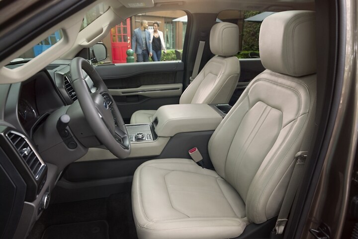 Show Interior Color Of Medium Stone On A 2022 Ford Expedition Max Limited