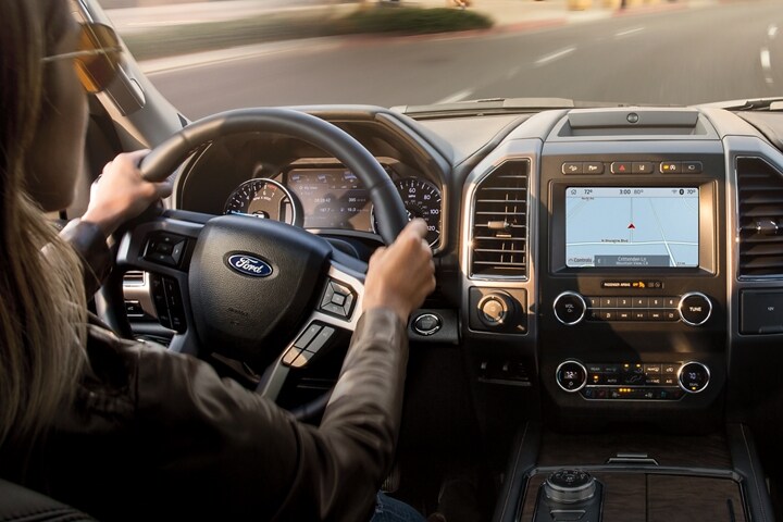 Show Interior Color Of Medium Stone On A 2022 Ford Expedition Max Limited