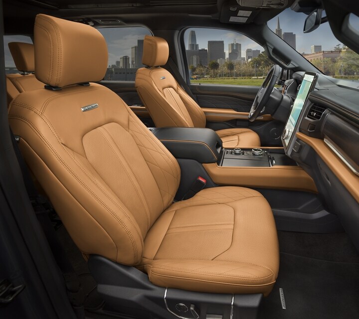 The interior of a 2023 Ford Expedition SUV