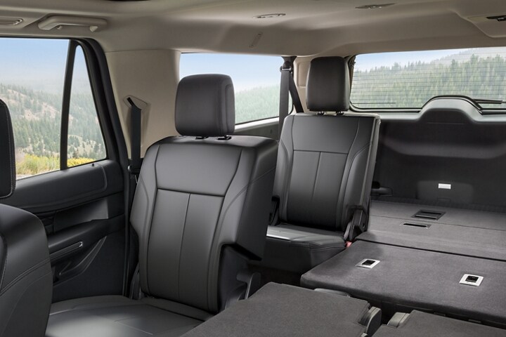 A shot of a 2023 Ford Expedition SUV interior with the Black Accent Package