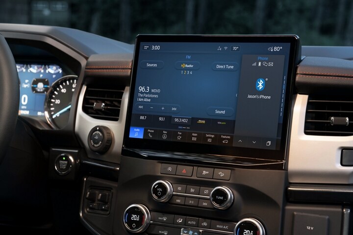 Tight shot of SYNC® 4 with 12-inch display