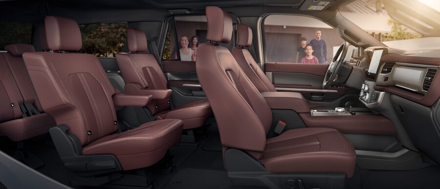 The Mahagony Interior of a 2024 Ford Expedition SUV