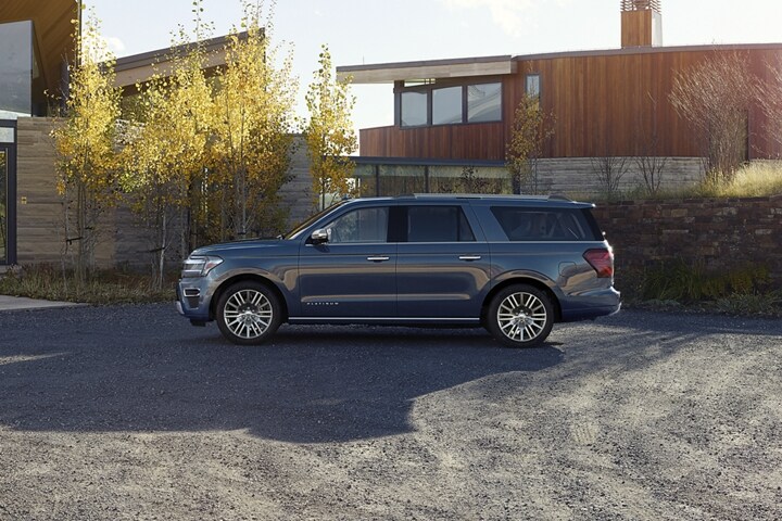 A Stone Blue Metallic 2024 Ford Expedition Platinum MAX
