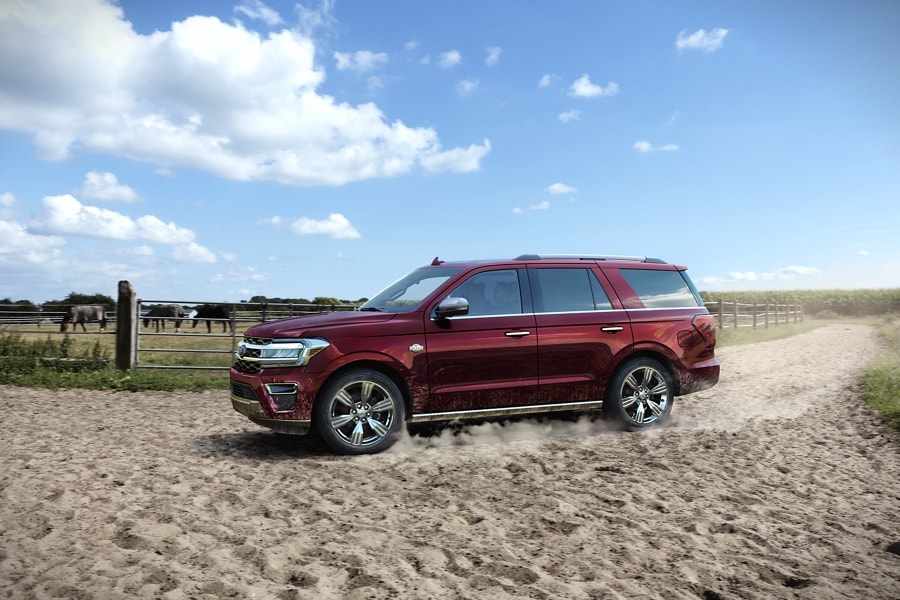 2024 Ford Expedition King Ranch SUV parked at a ranch