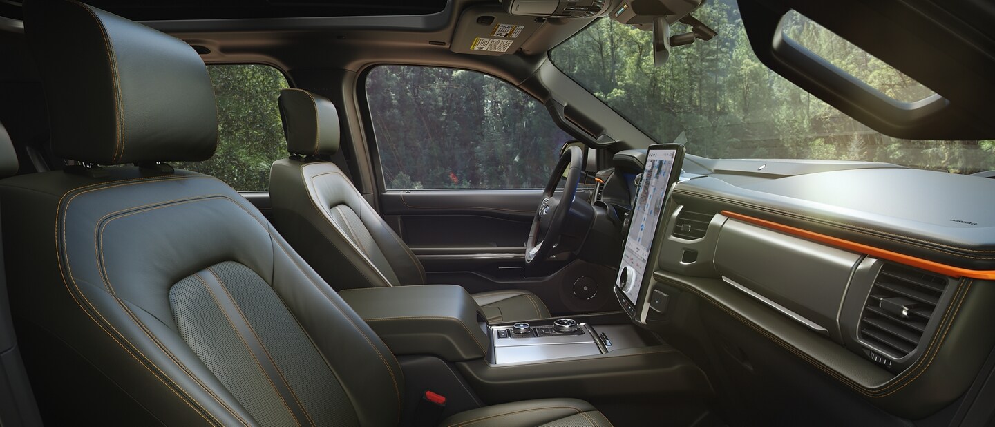 The interior of a 2024 Ford Expedition SUV