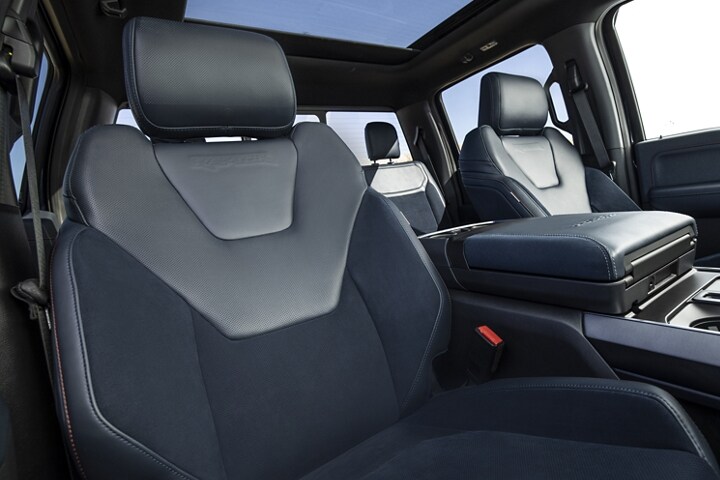2023 Ford F-150® Raptor® interior highlighting the RECARO® seats