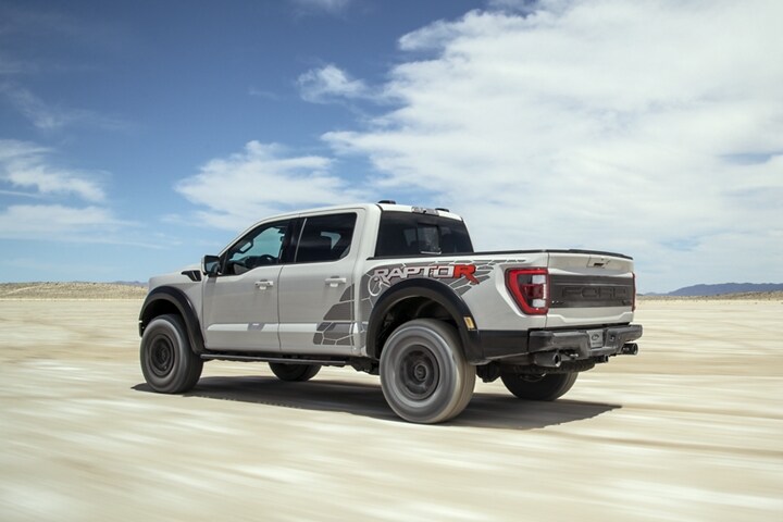 2023 Ford F-150® Raptor R™ being driven in the desert