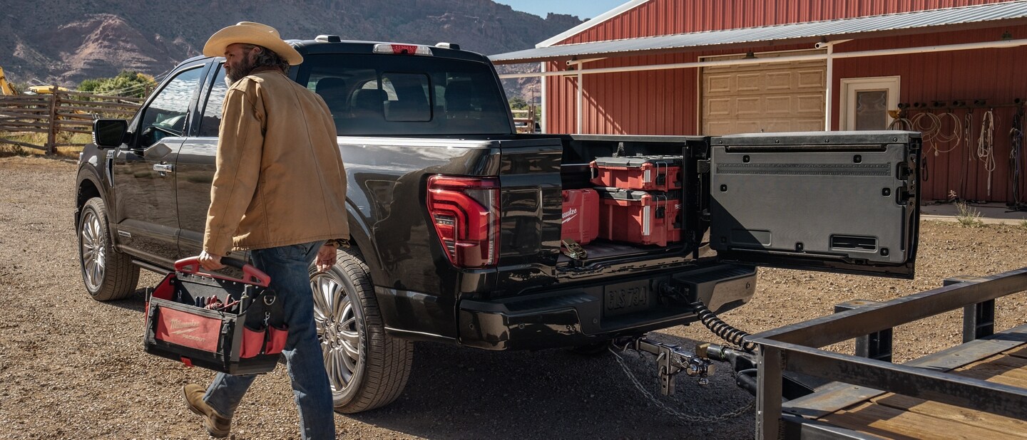 Ford truck with sales hidden tool box