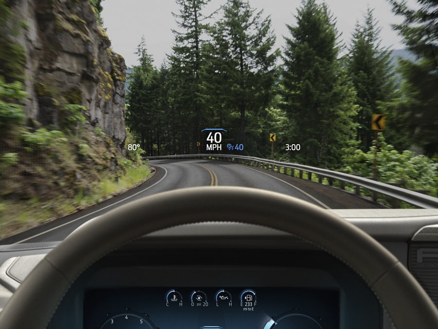 2025 Ford F-150 heads-up display