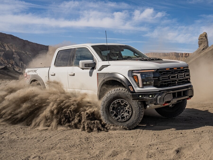 2025 Ford F-150 drifting through sand