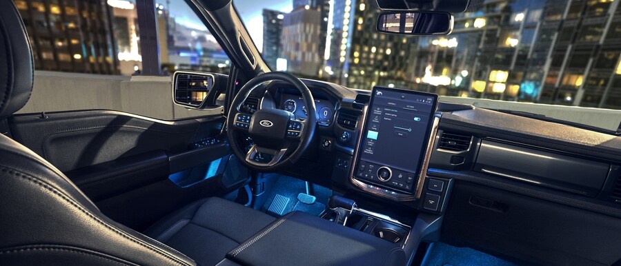 Interior show showcasing the ambient lighting