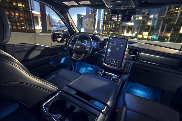 Interior show showcasing the ambient lighting