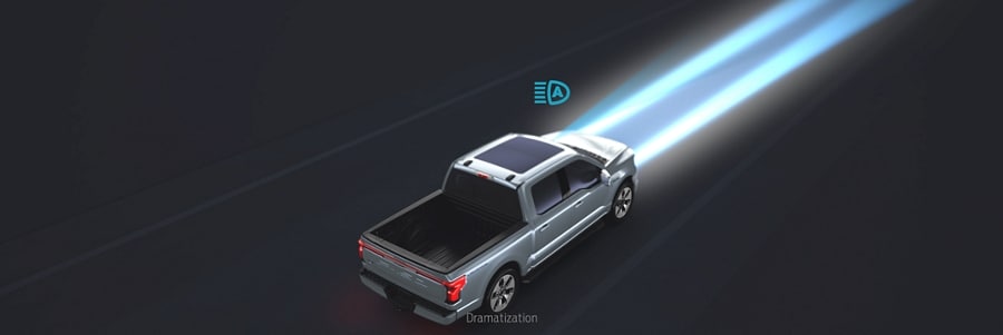 Illustration of available Auto High Beam Headlamps