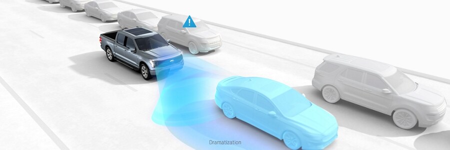 Illustration of Evasive steering assist