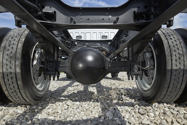 Close-up of 2024 Ford Medium Duty Dana Spicer® rear axle
