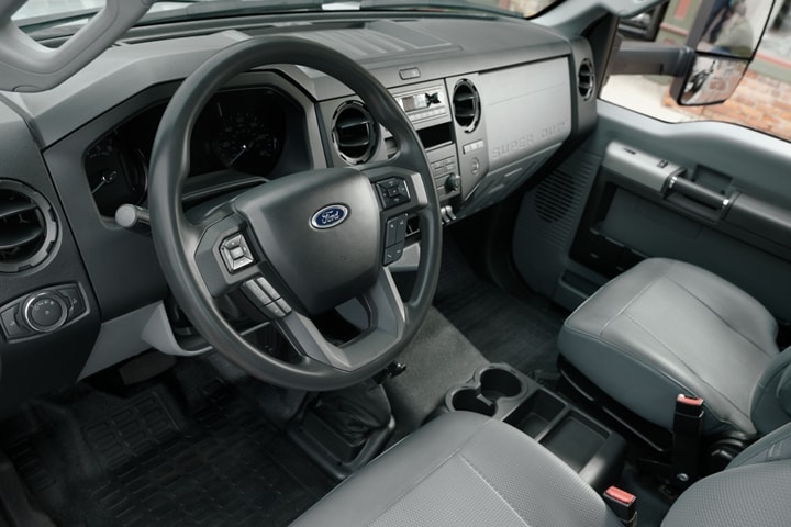 Front interior of 2024 Ford F-750 Regular Cab