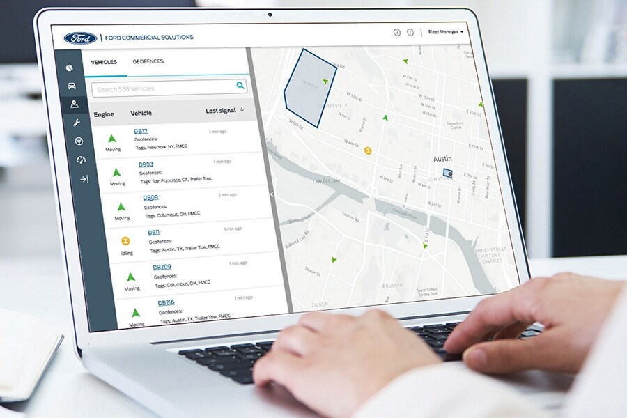 Ford telematics on a computer