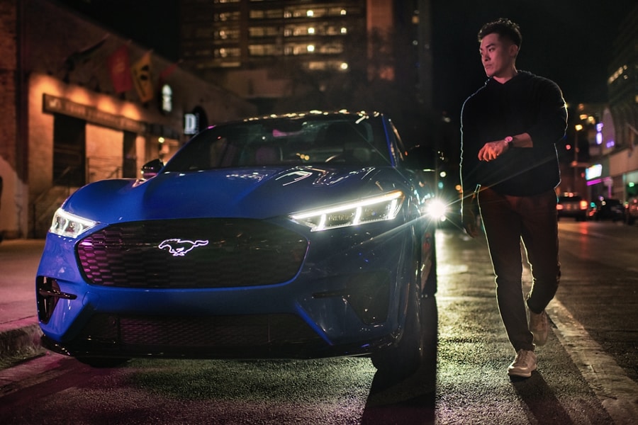 The new ford shop mustang electric car