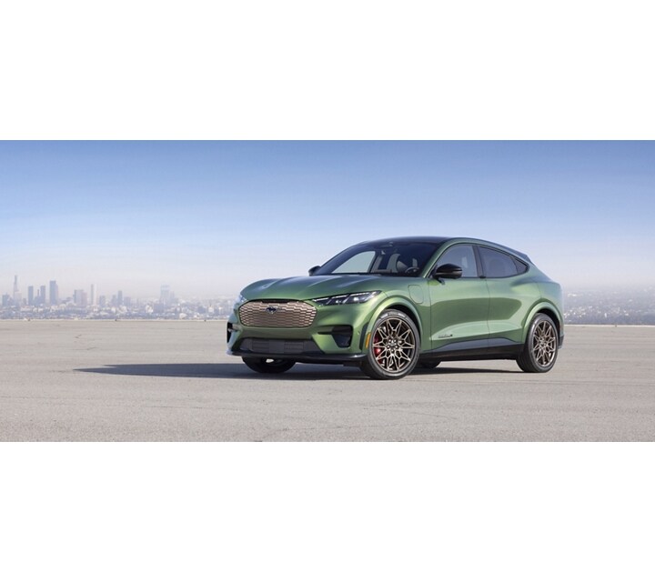 2024 Ford Mustang Mach-E® parked and outfitted with the Bronze Appearance package