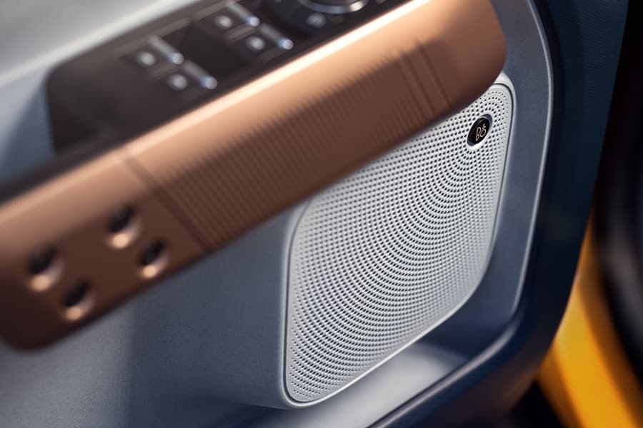 Close-up of one of the speakers in the 2023 Ford Maverick® truck