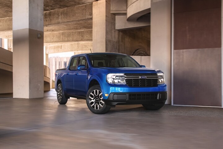 2023 Ford Maverick® LARIAT model in tight parking garage