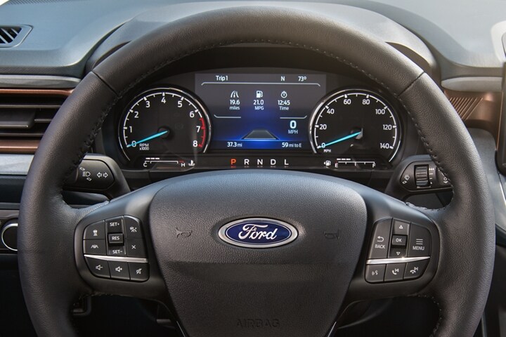 2023 Ford Maverick® interior with 6.5-inch LCD instrument cluster screen®