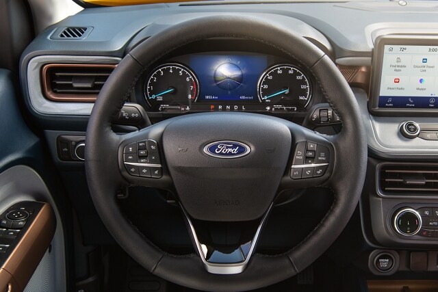 Close-up of the instrument cluster screen showing Normal mode in the 2023 Ford Maverick® truck