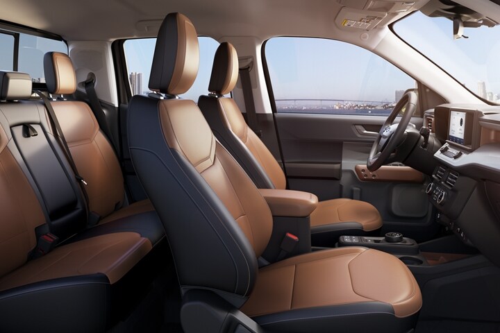 The interior of the new 2024 Ford Maverick.