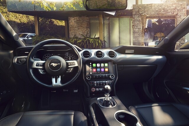 Interior view of a 2021 Ford Mustang