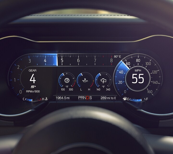 2023 Ford Mustang® 12-inch digital LCD instrument cluster
