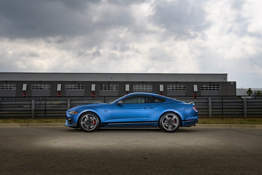 2023 Ford Mustang® Mach 1® coupe parked at a racetrack