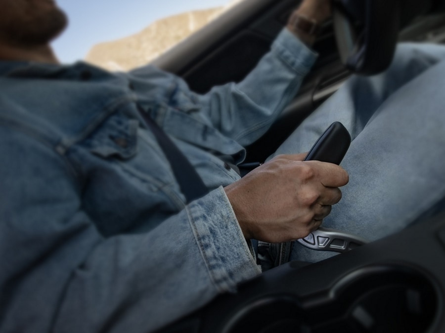 Person using the available drift brake in a 2024 Ford Mustang® coupe on a closed course