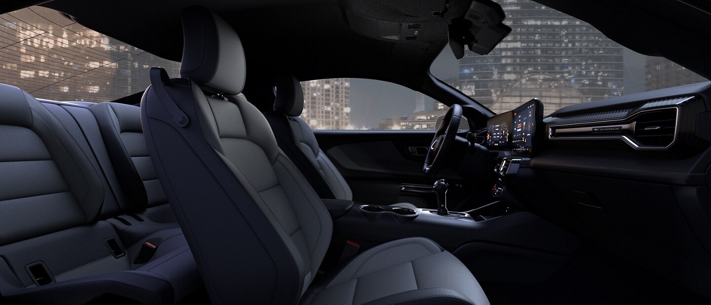 2024 Mustang® interior showing the available Space Gray interior environment