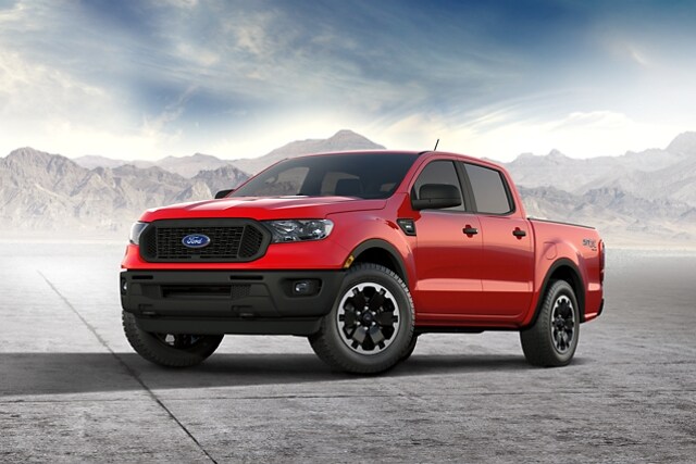 2021 Ford Ranger X L in Race Red with S T X Appearance Package Special Edition