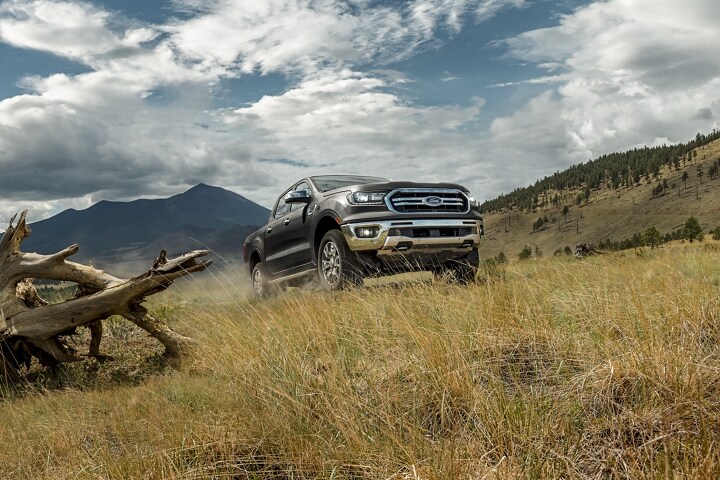 2022 Ford Ranger being driven in the mountains