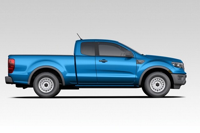Lateral de la Ford Ranger SuperCab 2023