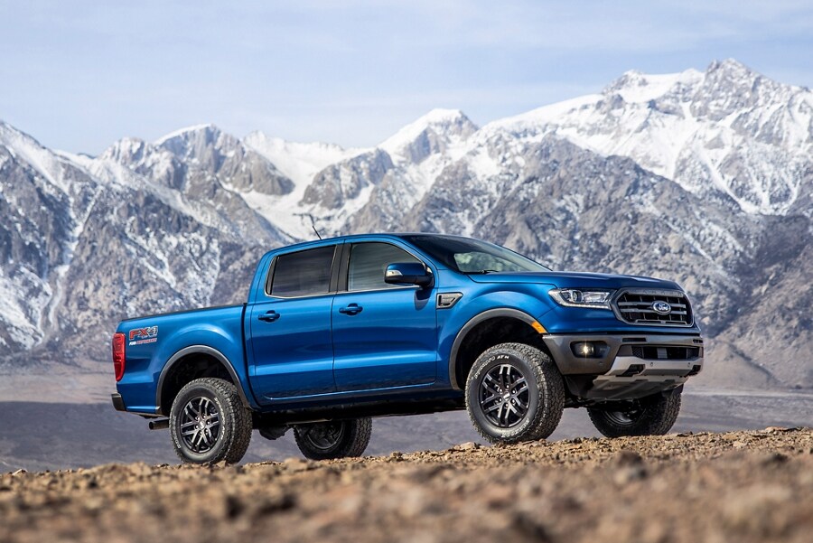 Una Ford Ranger 2023 con Paquete de Desempeño Nivel 1 instalado