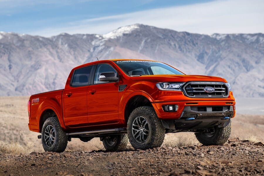 Una Ford Ranger 2023 con Paquete de Desempeño Nivel 2 instalado